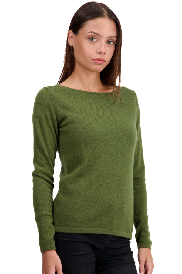 Cashmere cashmere donna girocollo tennessy first olive m
