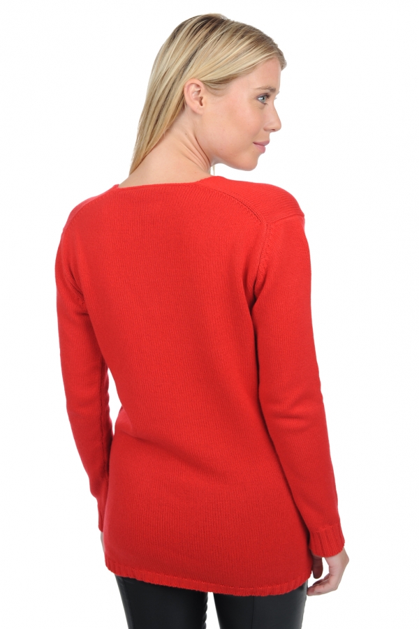 Cashmere cashmere donna maglioni in filato grosso vanessa premium rosso 2xl