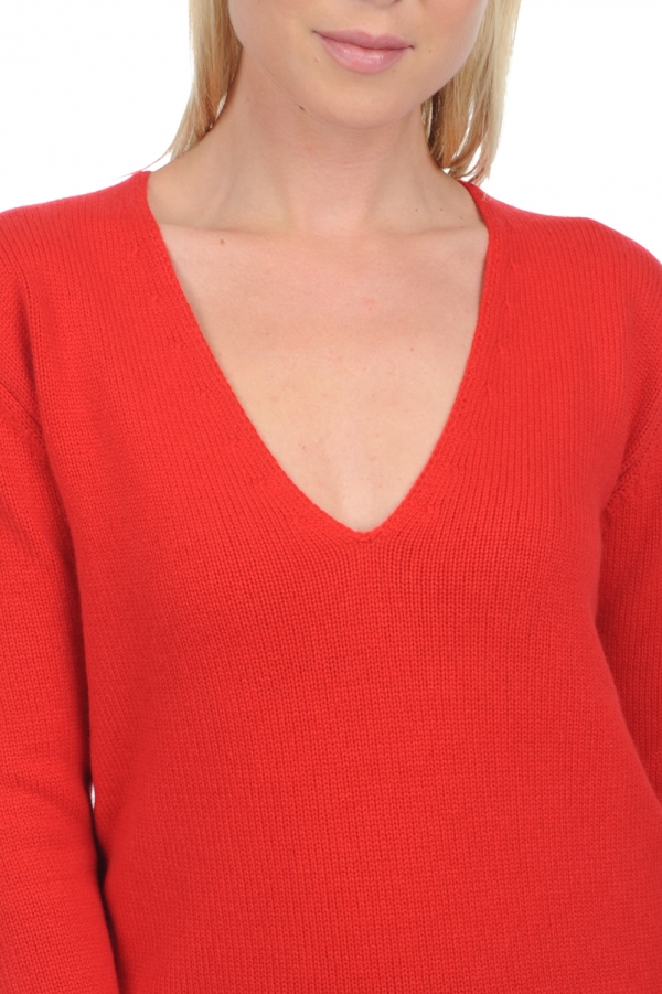 Cashmere cashmere donna maglioni in filato grosso vanessa premium rosso 4xl