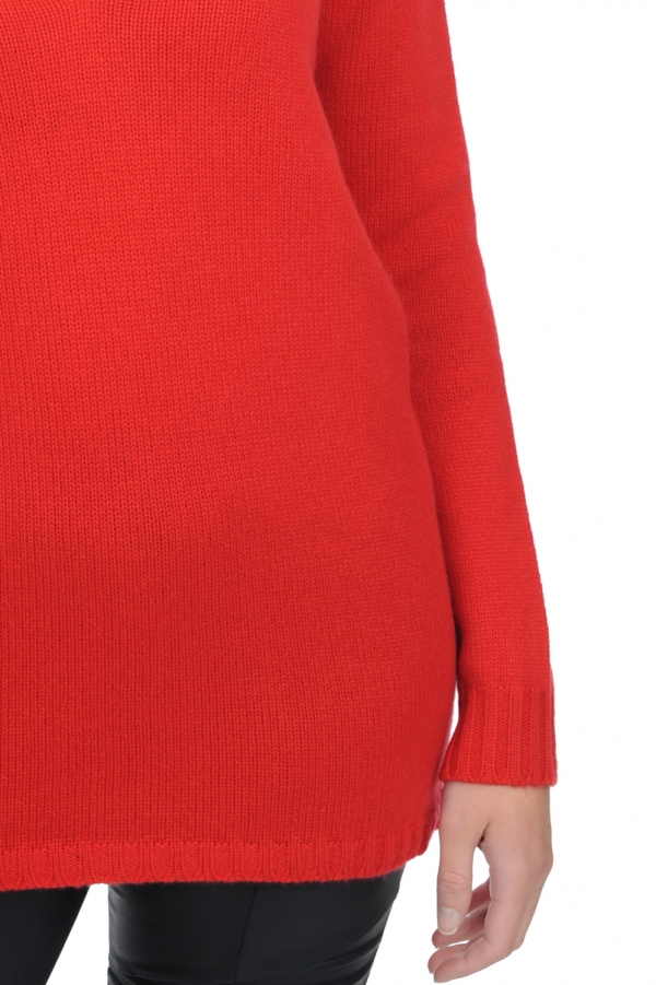 Cashmere cashmere donna maglioni in filato grosso vanessa premium rosso l