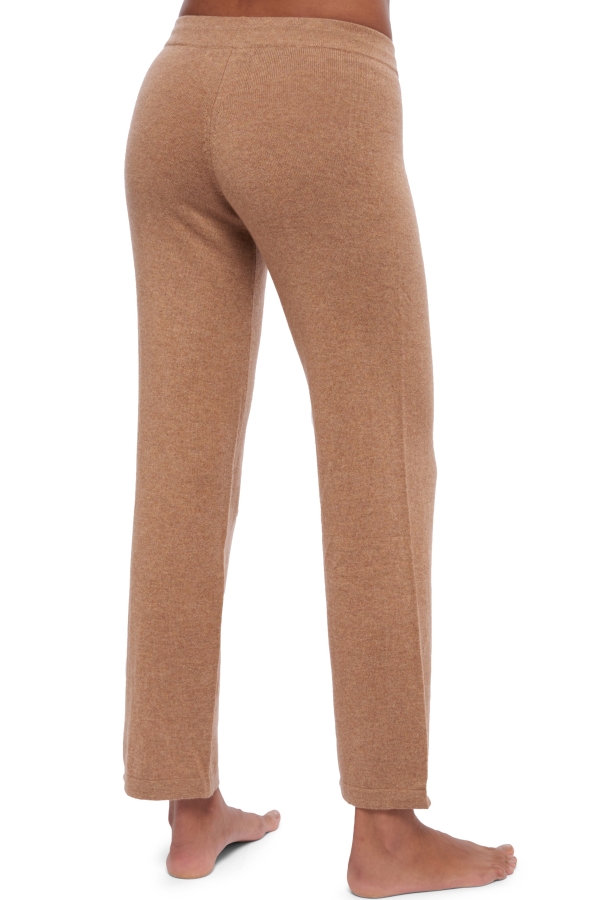 Cashmere cashmere donna pantaloni leggings malice cammello chine 3xl