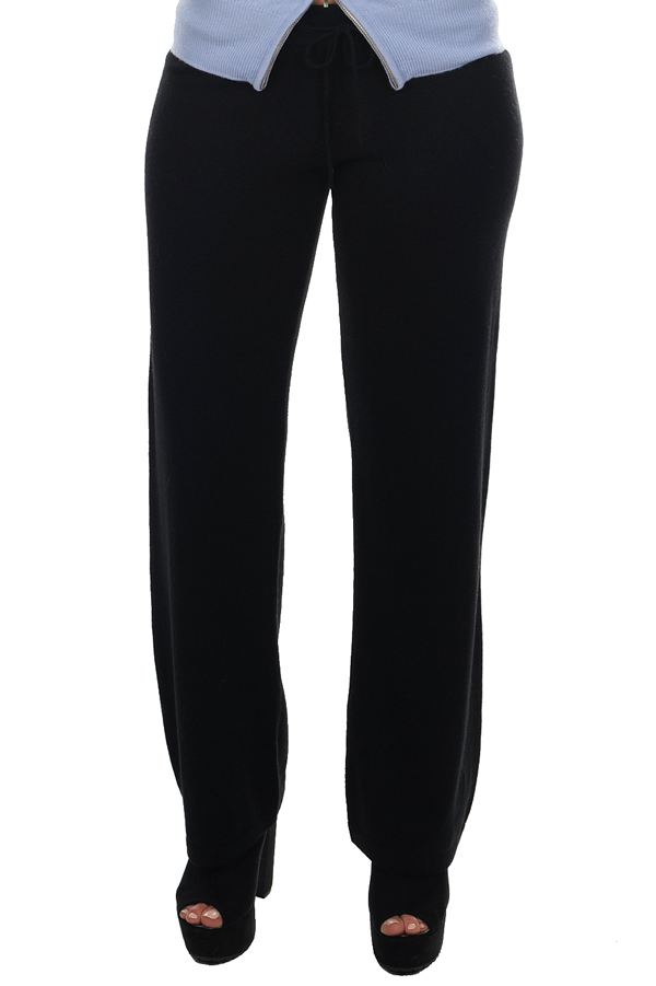 Cashmere cashmere donna pantaloni leggings malice nero 2xl