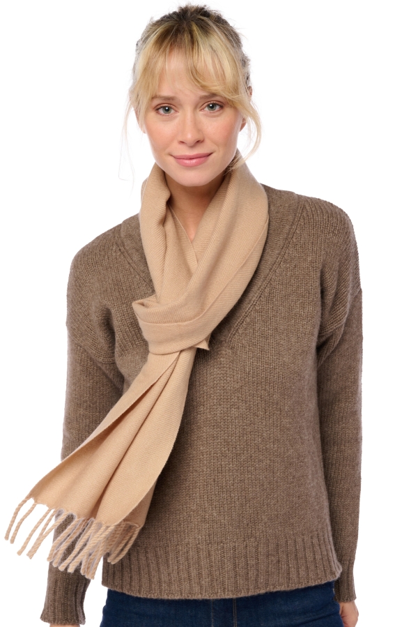 Cashmere cashmere donna sciarpe foulard kazu200 beige 200 x 35 cm