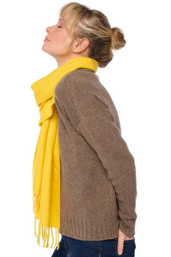 Cashmere cashmere donna sciarpe foulard kazu200 tournesol 200 x 35 cm