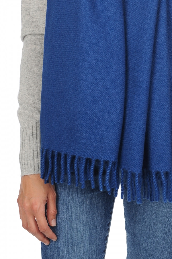 Cashmere cashmere donna sciarpe foulard niry blu di prussia 200x90cm
