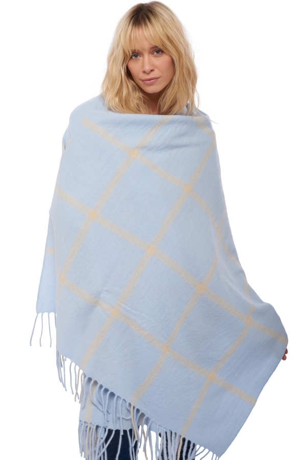 Cashmere cashmere donna sciarpe foulard venezia ciel natural beige 210 x 90 cm