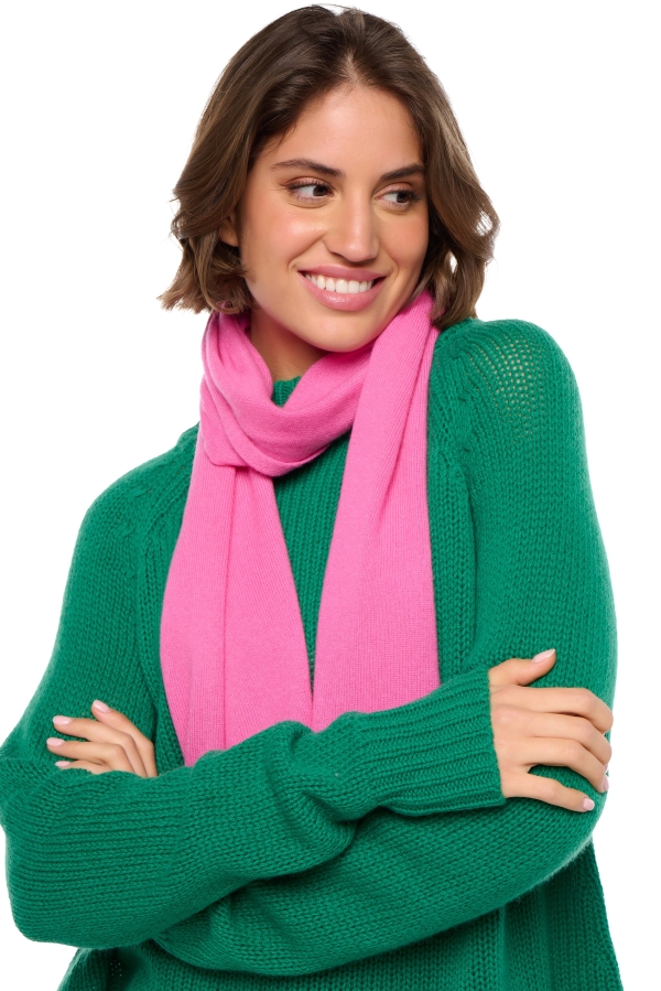 Cashmere uomo sciarpe foulard ozone pink castle 160 x 30 cm