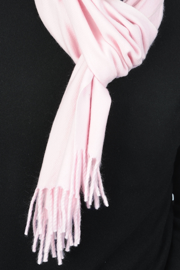 Cashmere uomo sciarpe foulard zak200 rosa confetto 200 x 35 cm