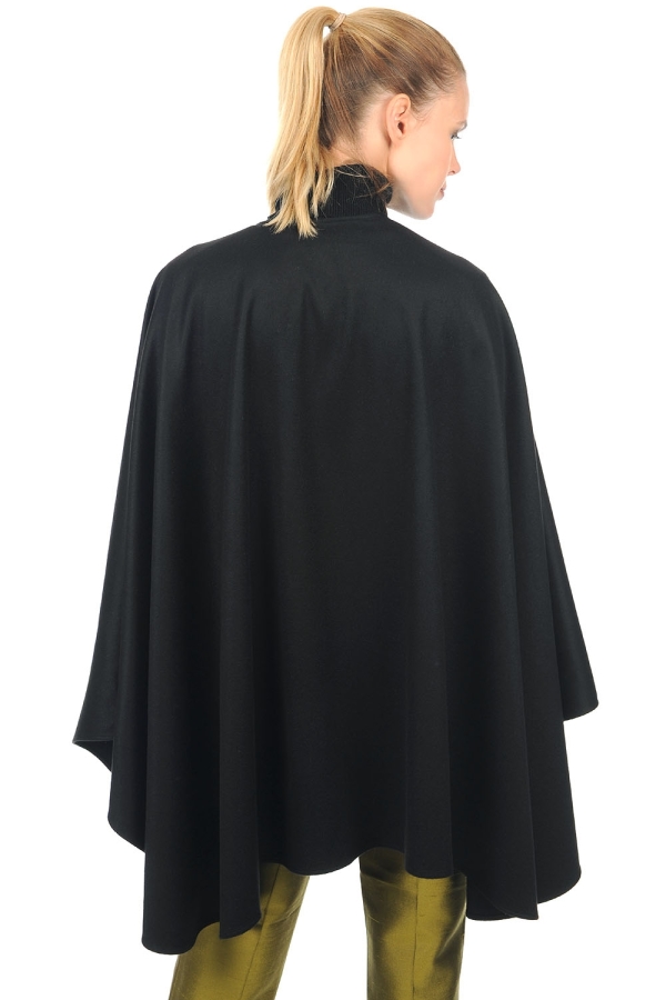 Vigogna cashmere donna vicunacape nero 146 x 175 cm