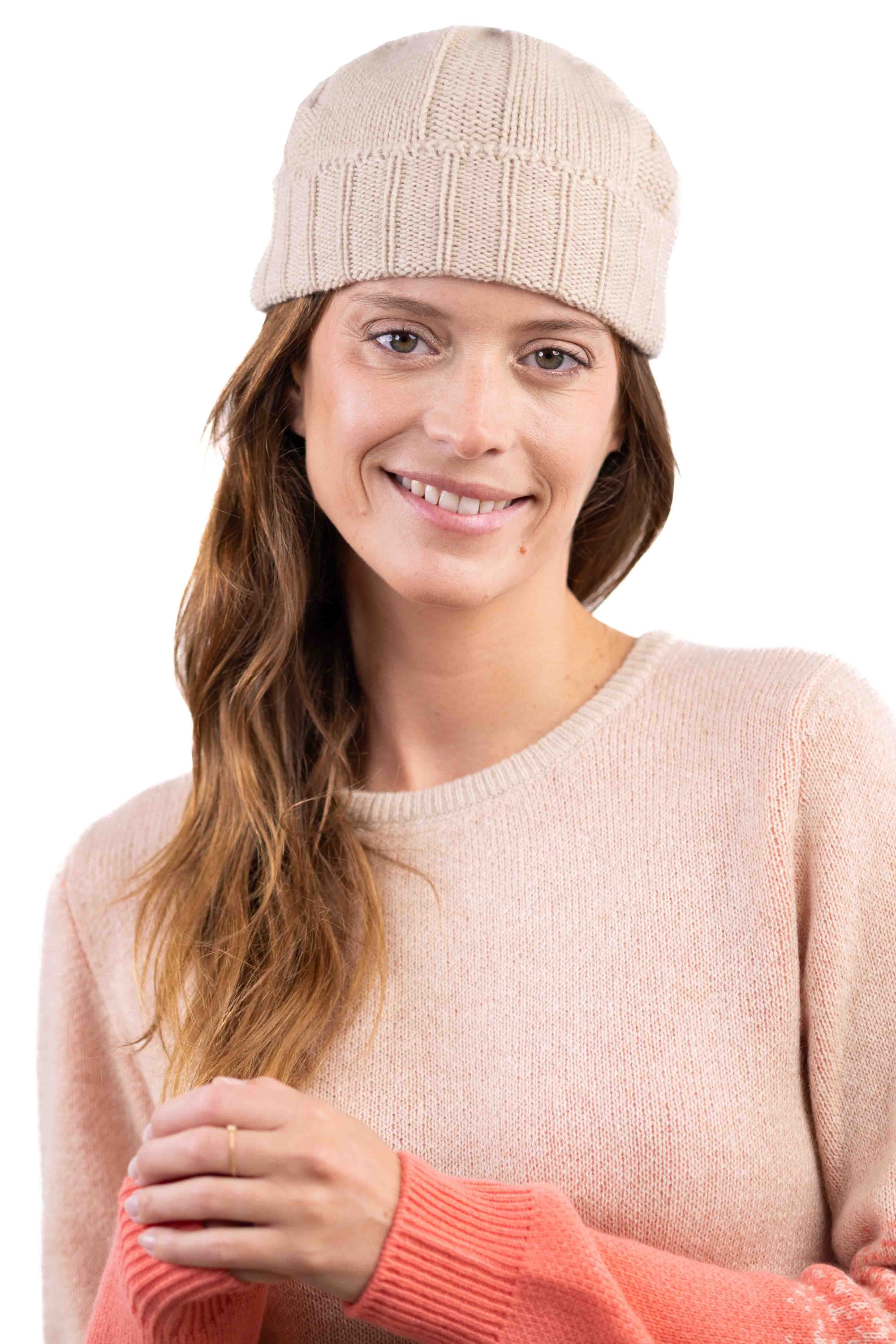 Cashmere accessori berretti ted natural beige 24 5 x 16 5 cm