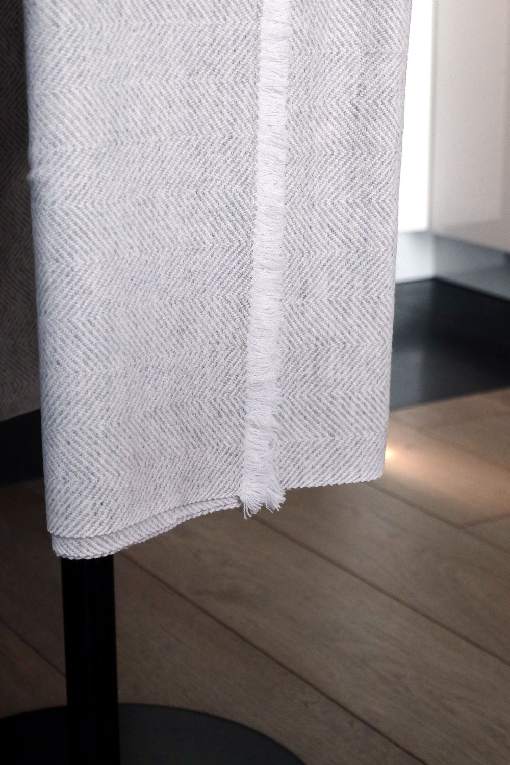 Cashmere accessori cocooning erable 130 x 190 bianco naturale flanella chine 130 x 190 cm