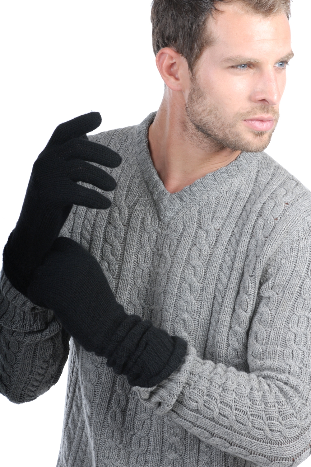 Cashmere accessori guanti tadom nero 44 x 16 cm