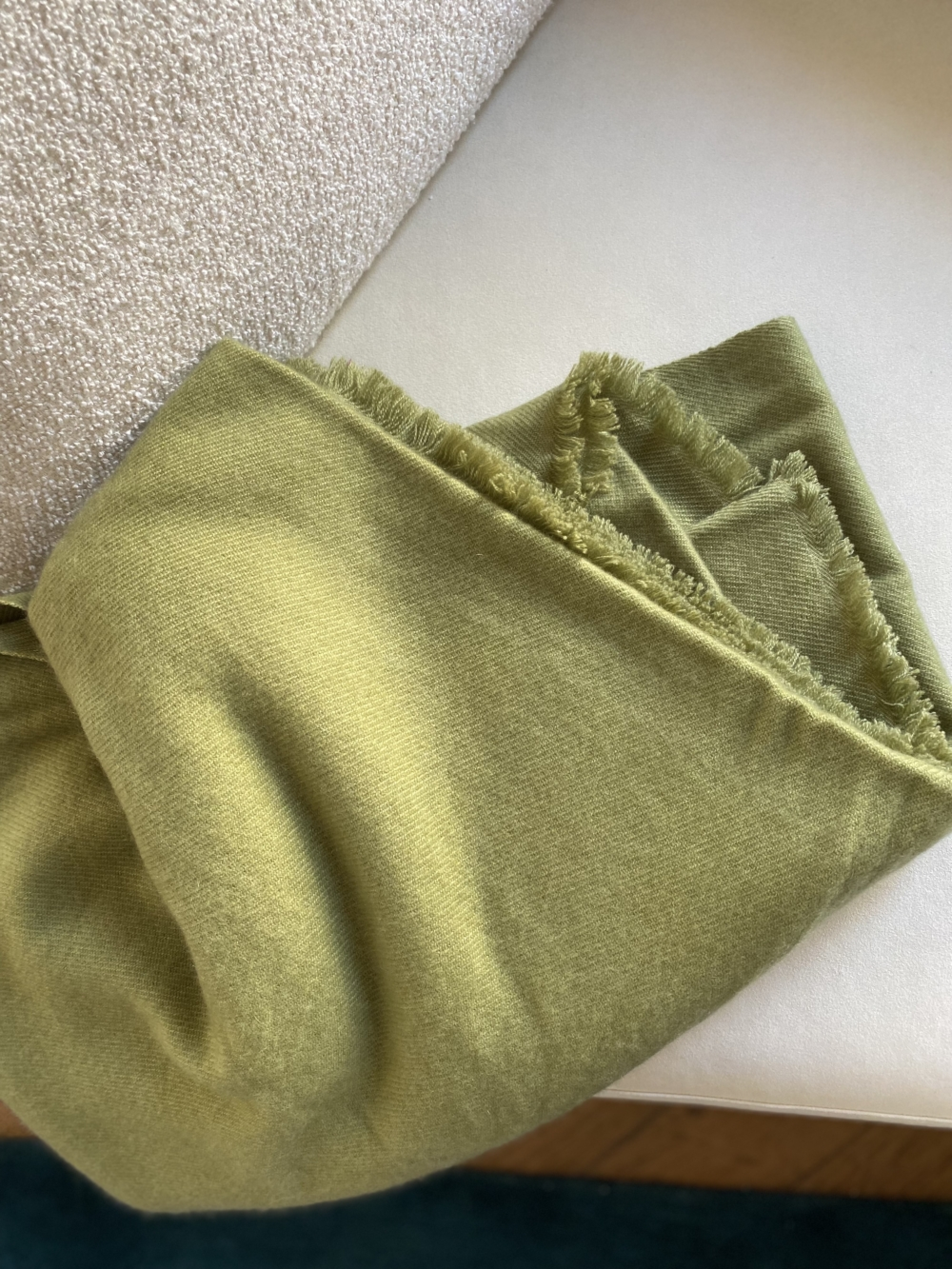 Cashmere accessori plaid toodoo plain xl 240 x 260 verde giungla 240 x 260 cm