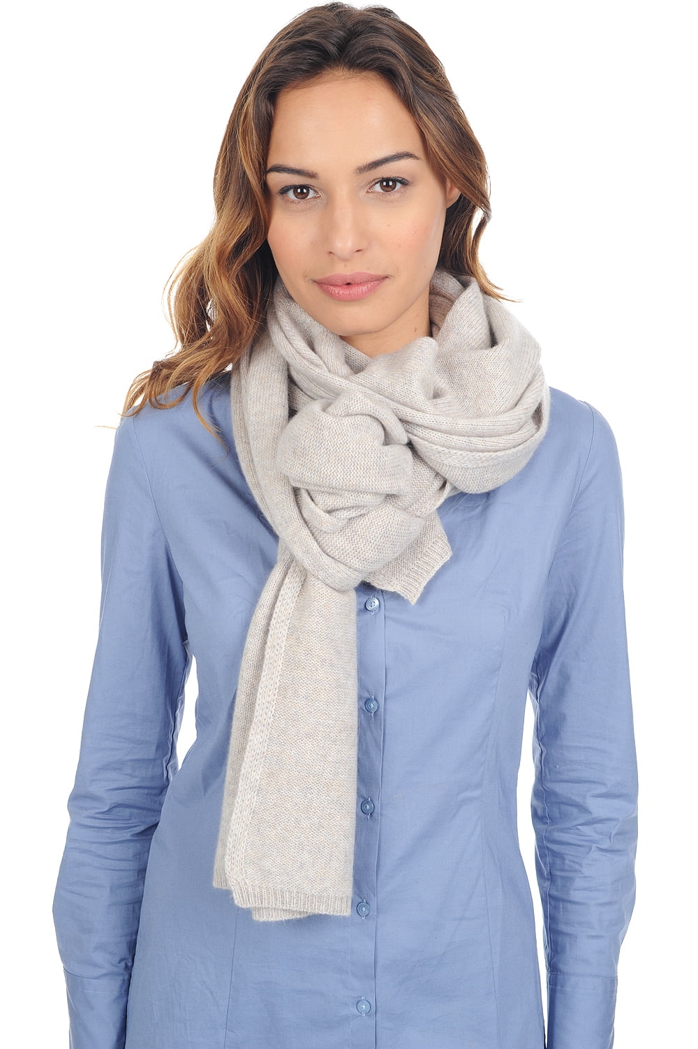 Cashmere accessori sciarpe foulard gribouille chinchilla 210 x 45 cm