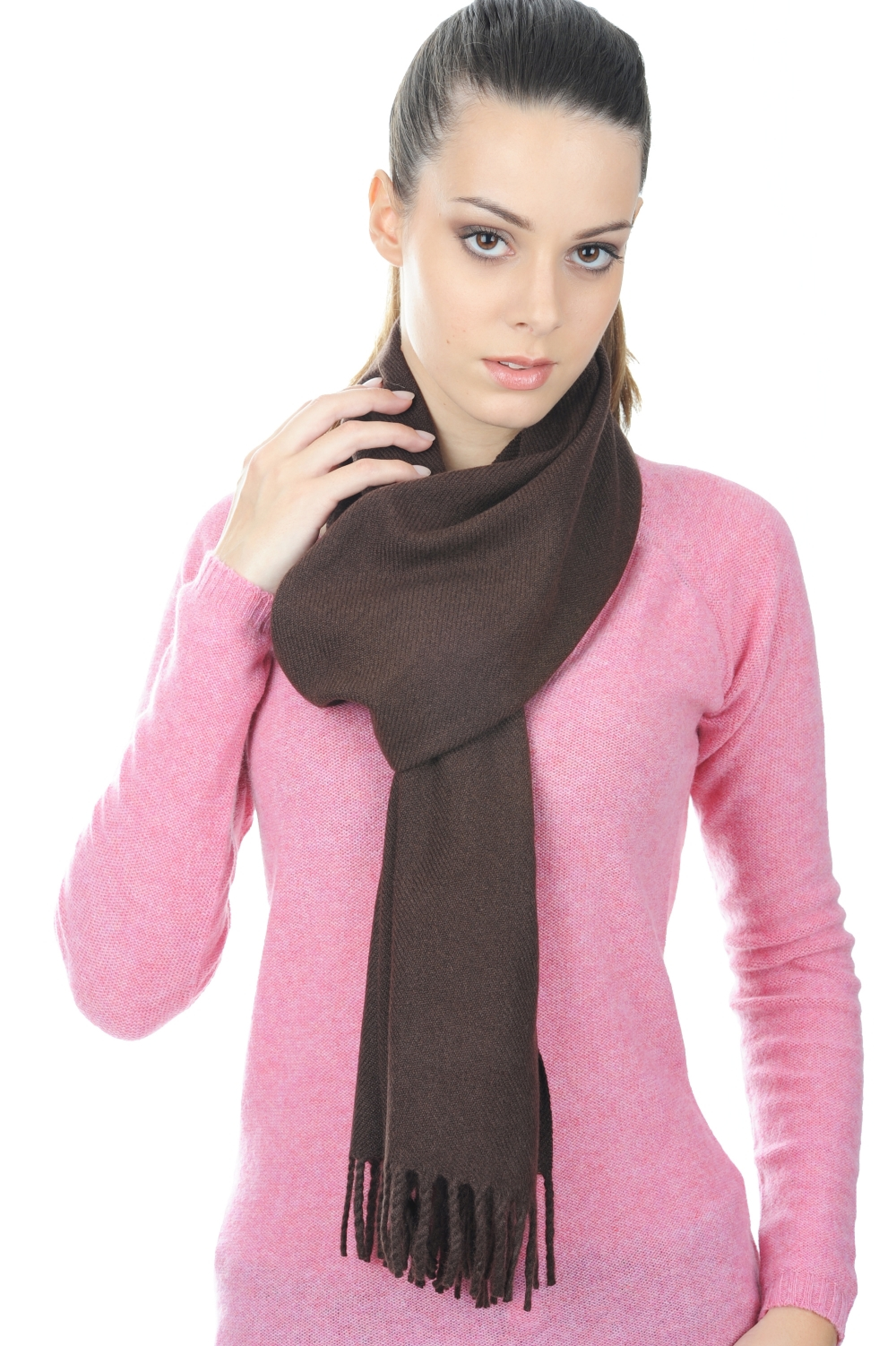 Cashmere accessori sciarpe foulard kazu200 capuccino 200 x 35 cm