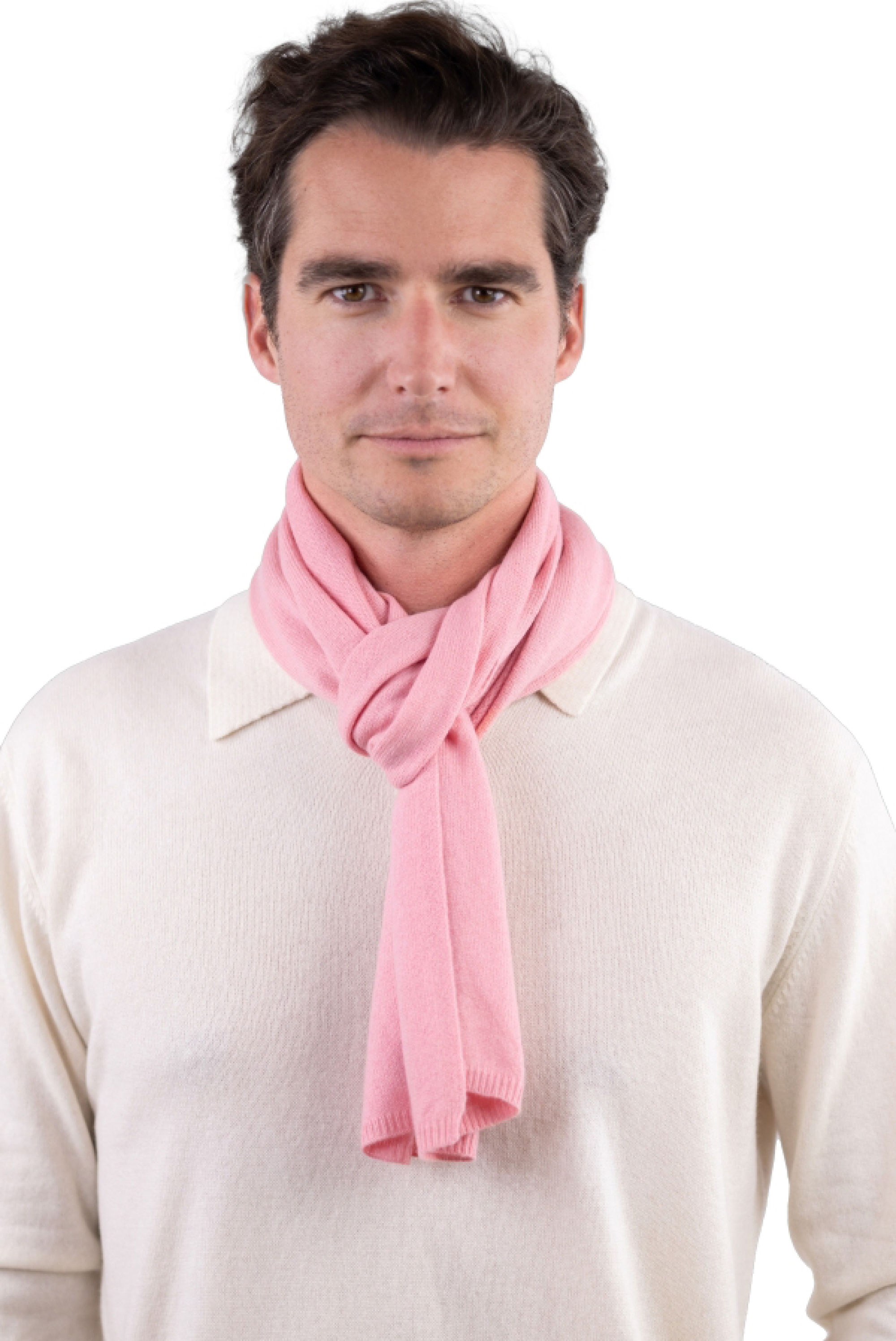 Cashmere accessori sciarpe foulard ozone strawberry ice 160 x 30 cm