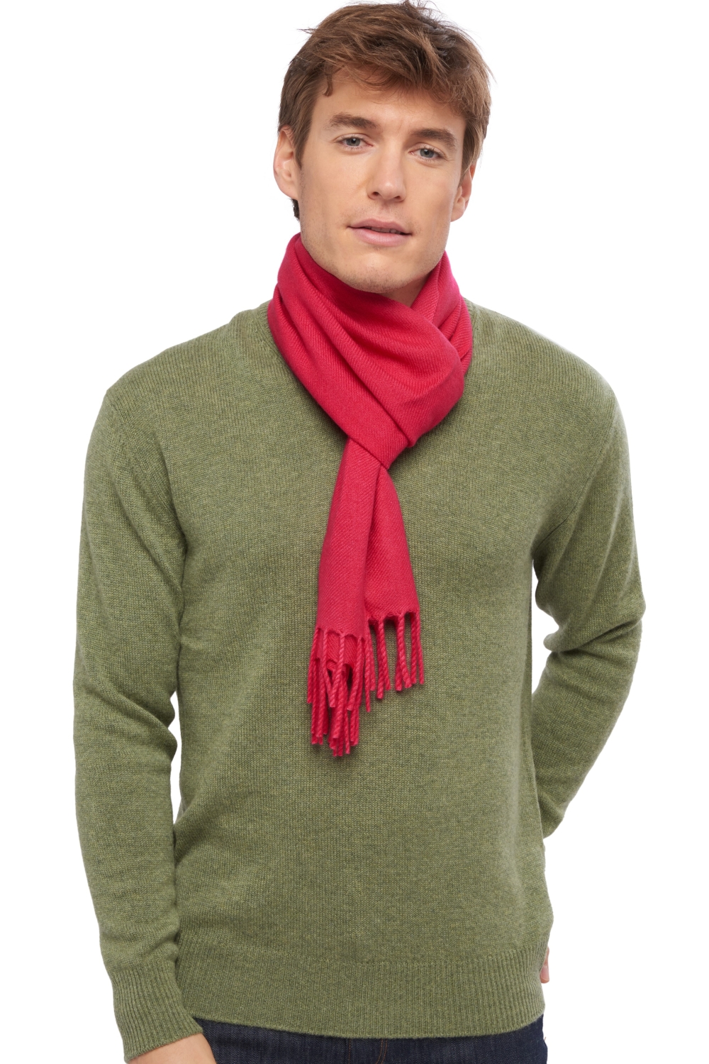 Cashmere accessori sciarpe foulard zak170 rosa passione 170 x 25 cm
