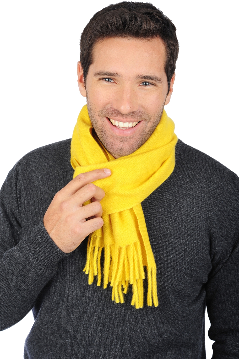 Cashmere accessori sciarpe foulard zak170 tournesol 170 x 25 cm