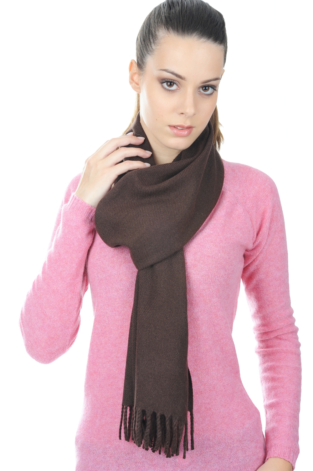 Cashmere accessori sciarpe foulard zak200 capuccino 200 x 35 cm
