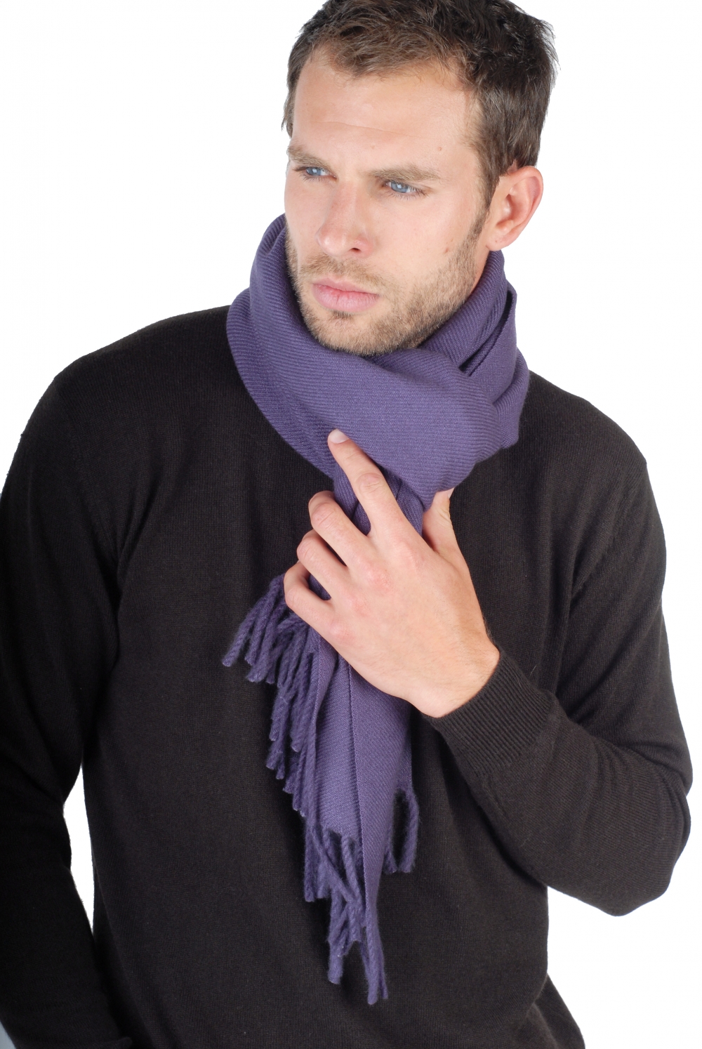Cashmere accessori sciarpe foulard zak200 mora 200 x 35 cm