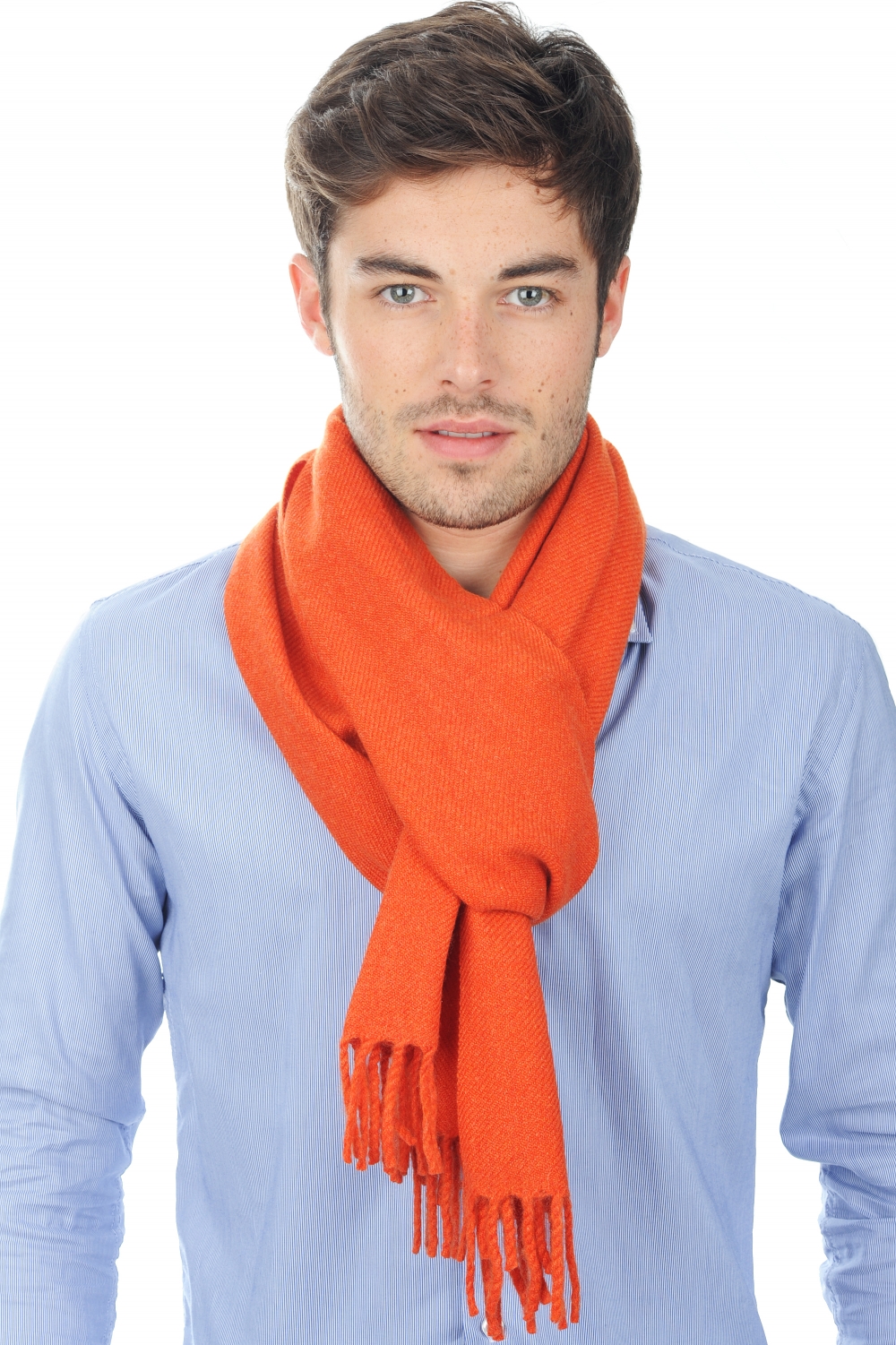 Cashmere accessori sciarpe foulard zak200 paprika 200 x 35 cm