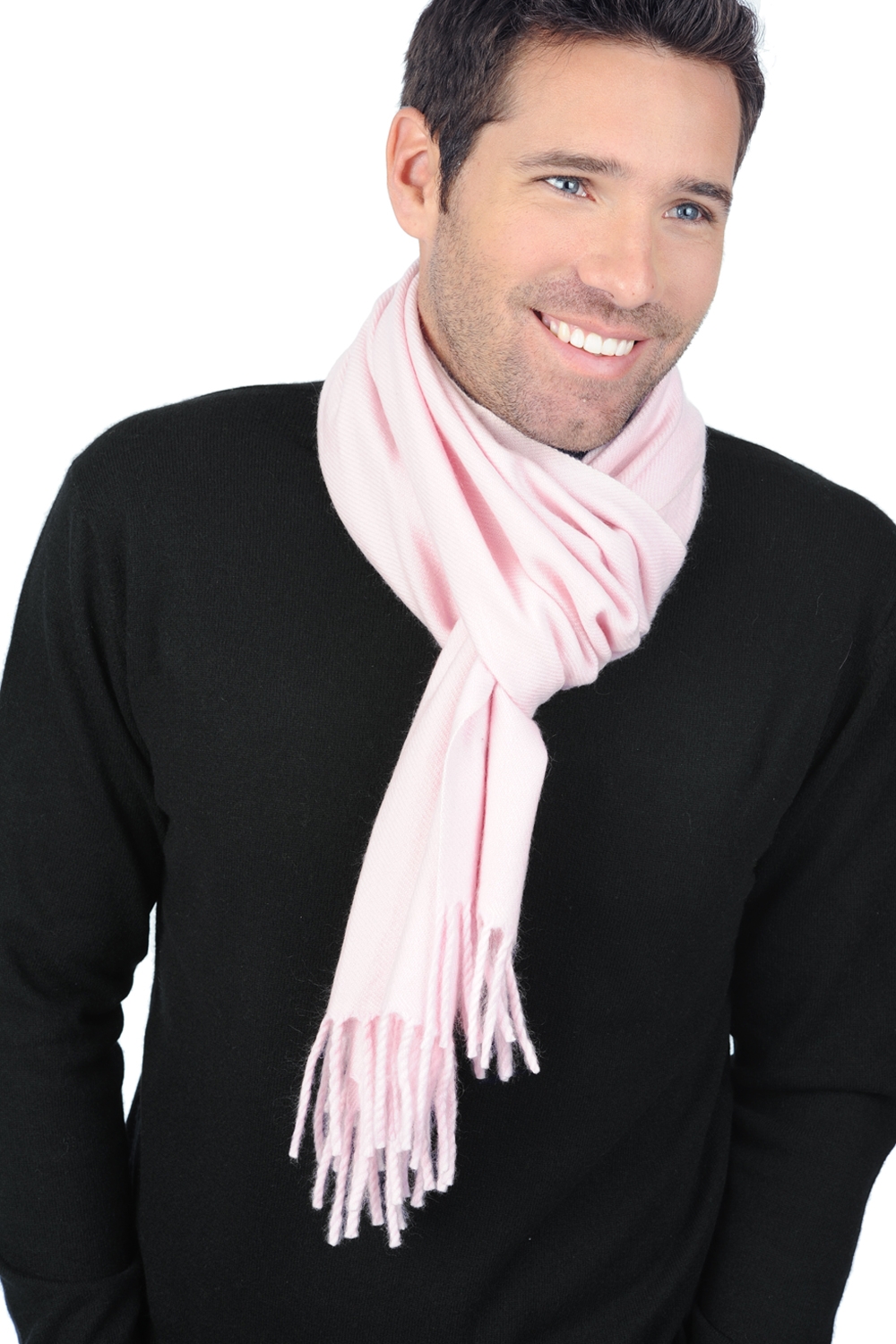 Cashmere accessori sciarpe foulard zak200 rosa confetto 200 x 35 cm
