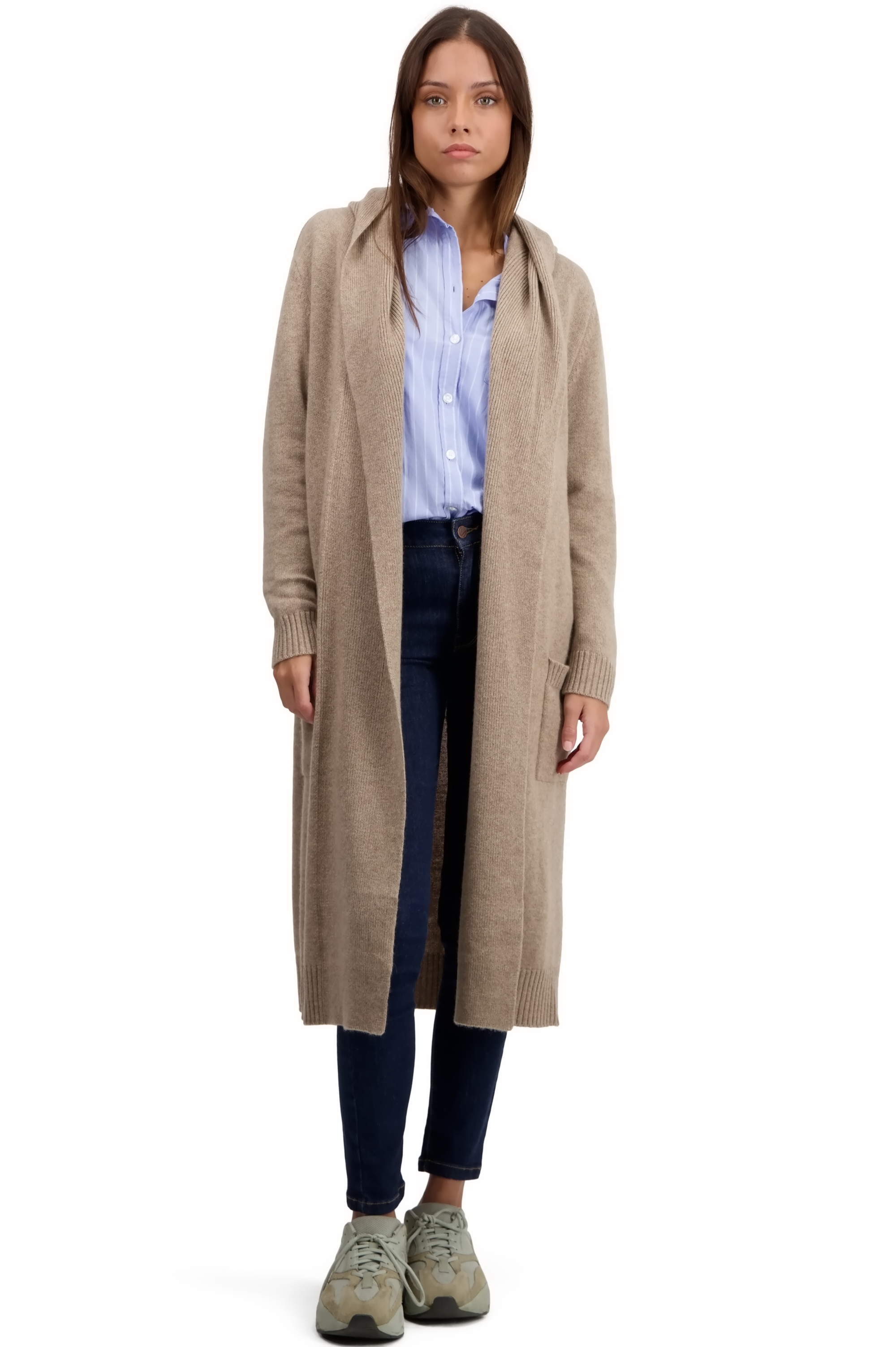 Cashmere cashmere donna cappotti thonon natural brown 4xl