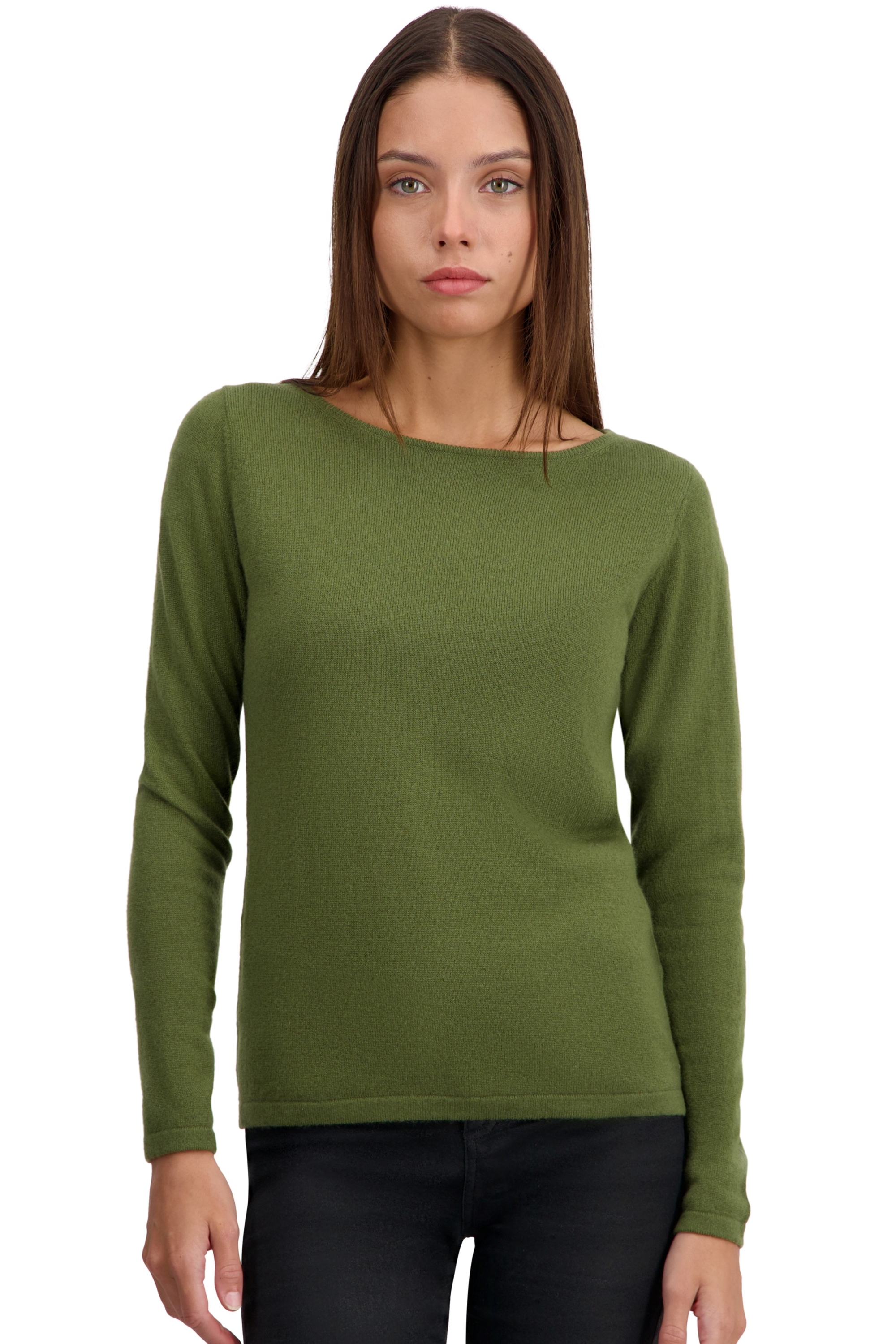 Cashmere cashmere donna girocollo tennessy first olive l