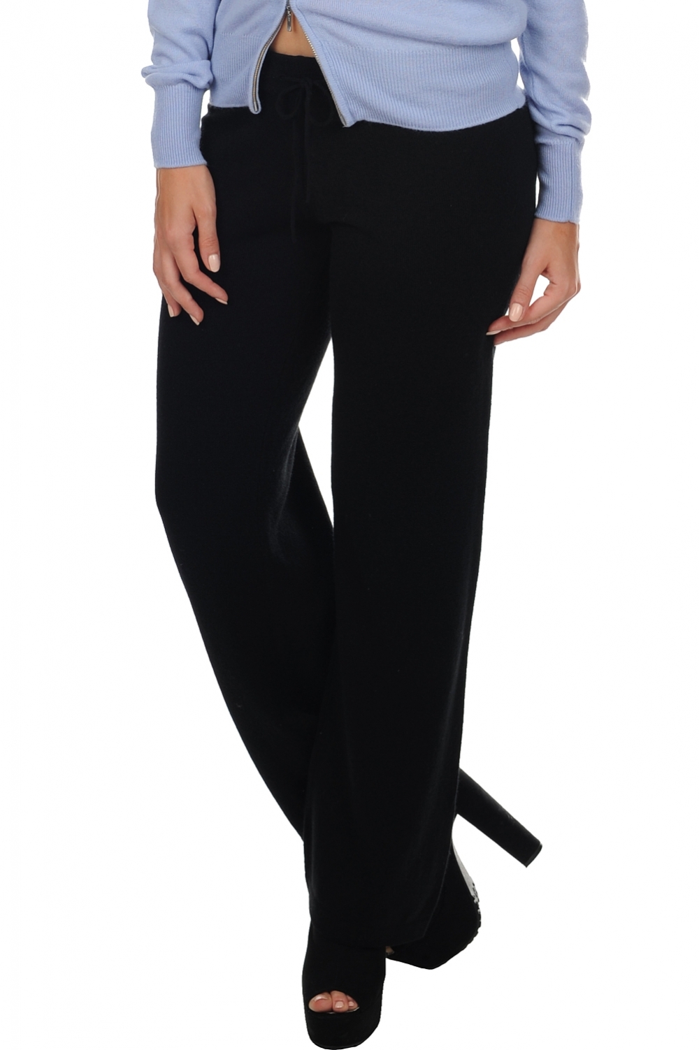 Cashmere cashmere donna pantaloni leggings malice nero m