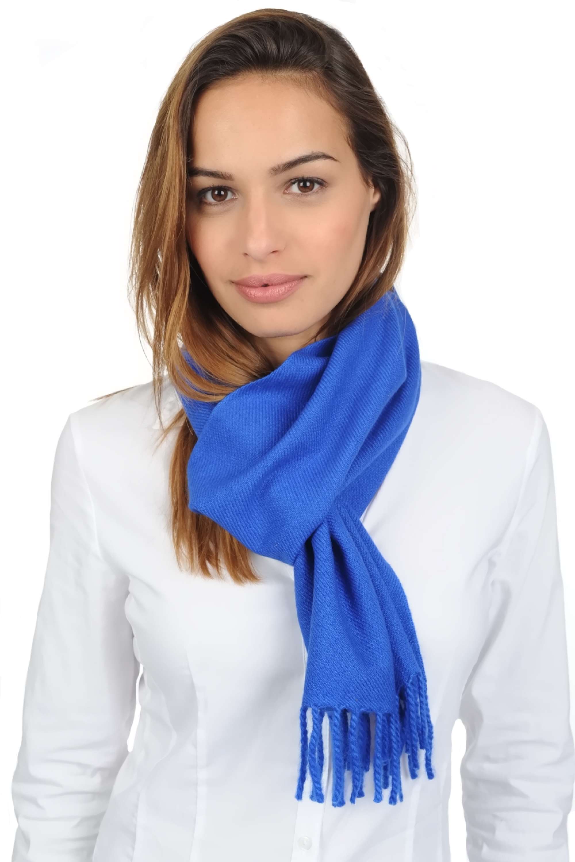 Cashmere cashmere donna sciarpe foulard kazu170 blu lapis 170 x 25 cm