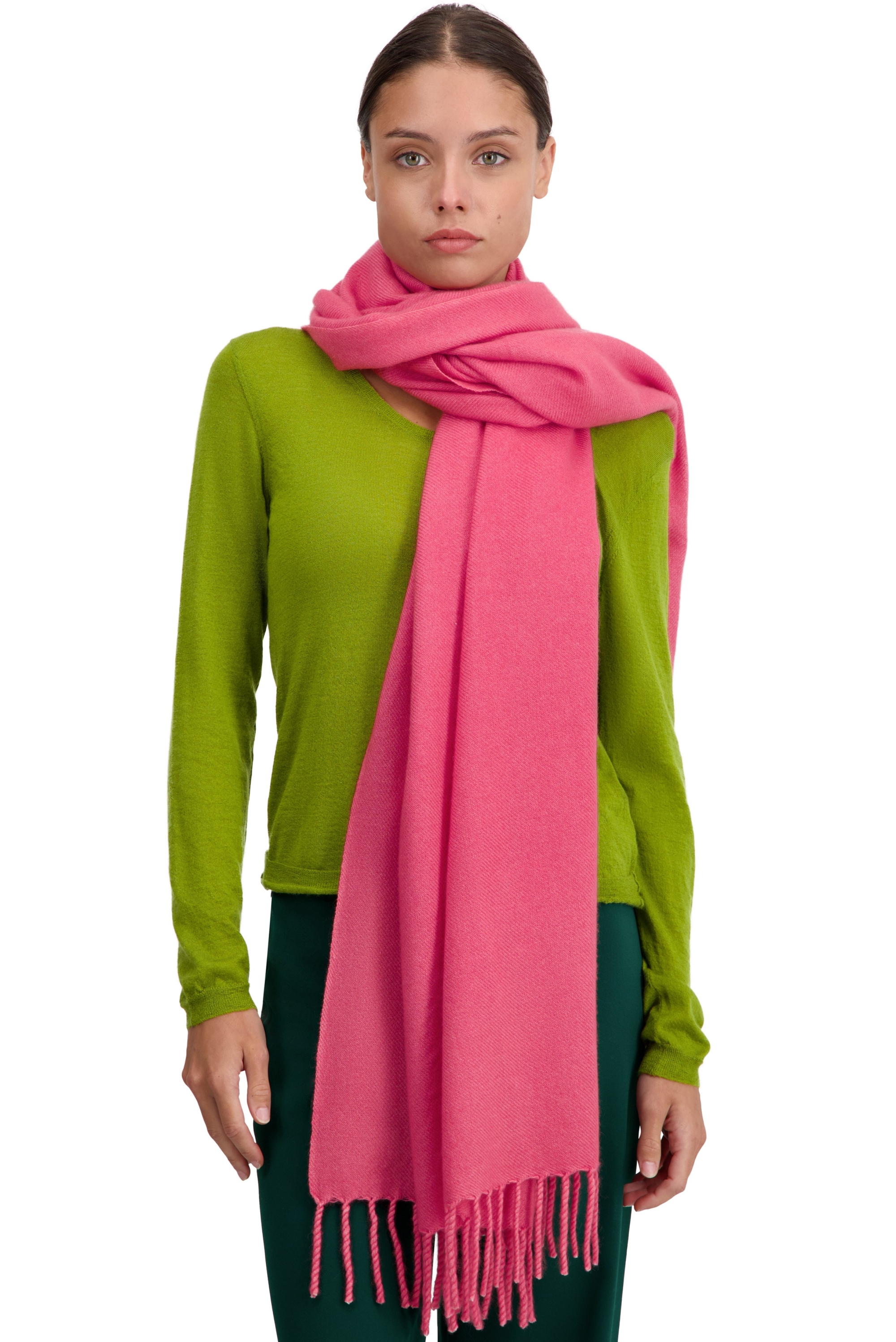 Cashmere cashmere donna sciarpe foulard niry sorbet 200x90cm