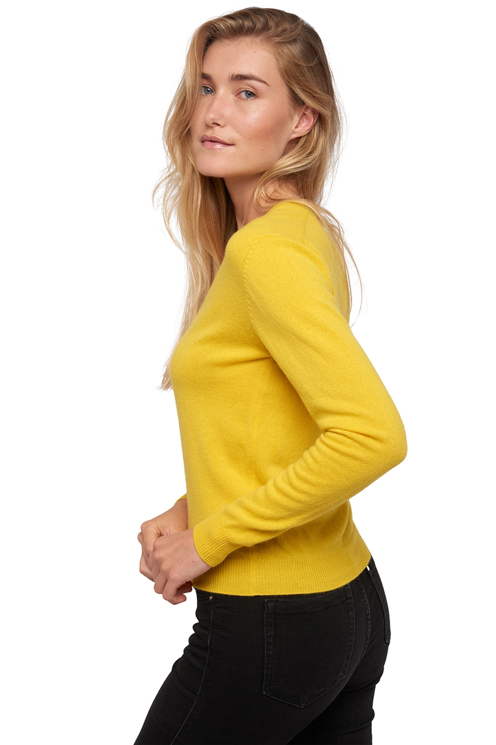 Cashmere donna essenziali low cost taline sunny yellow m