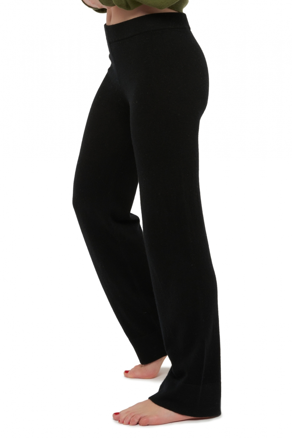 Cashmere donna pantaloni  leggings jeanette nero 2xl