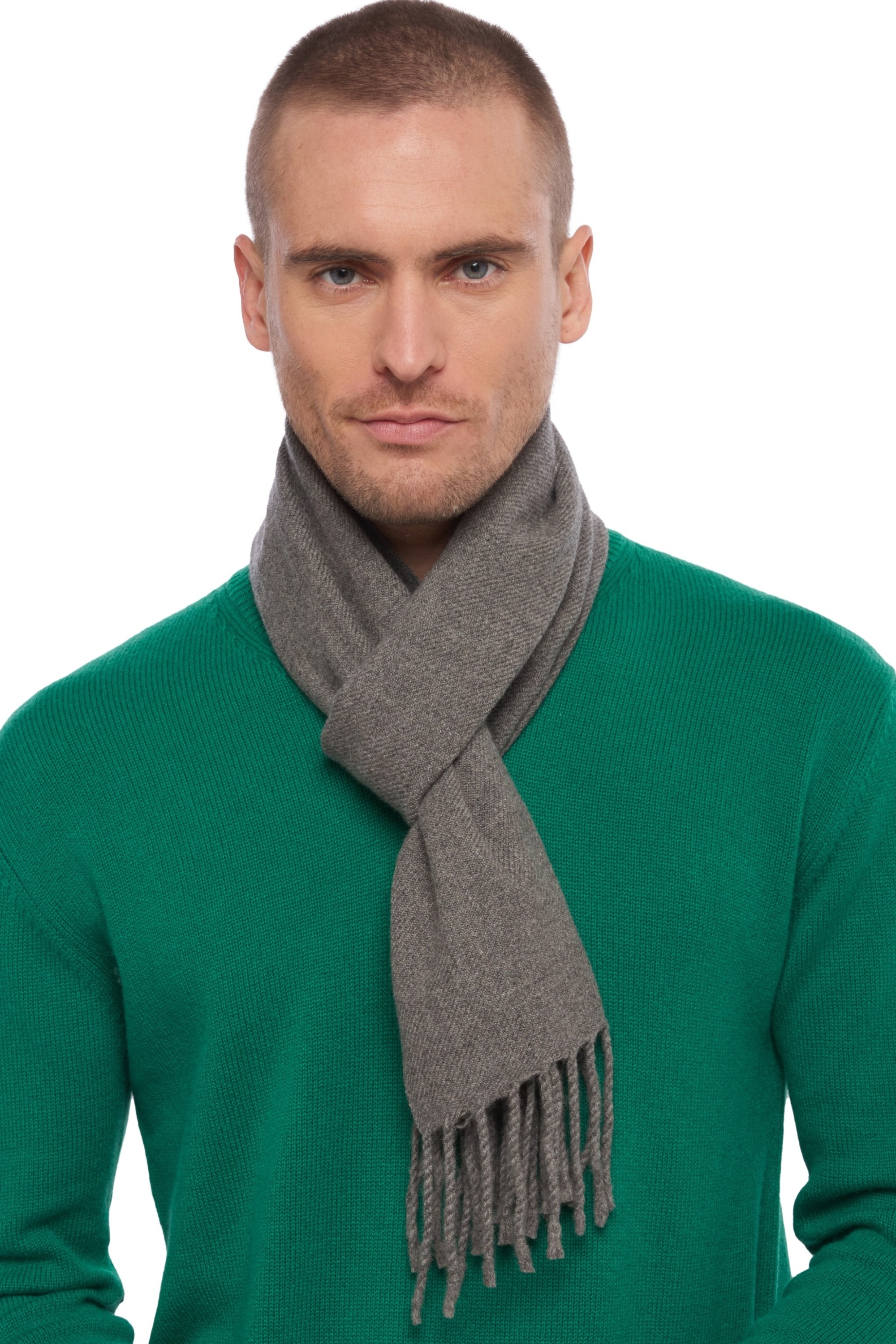Cashmere uomo sciarpe foulard zak170 marmotta 170 x 25 cm